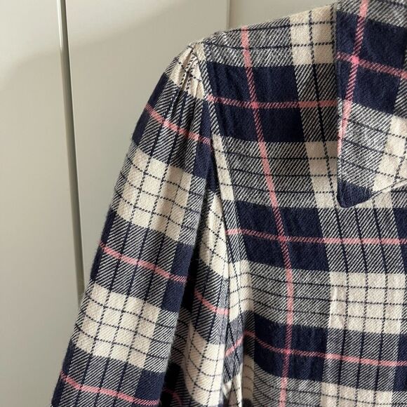 Anthropologie Hester & Orchard Plaid Flannel Button Down Top small - Picture 10 of 14
